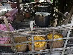 Lao lao distillery in Ban Patoy