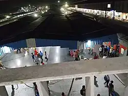 A view of Mughalsarai Junction as seen from flyover.