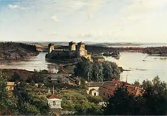 Olavinlinna, Hjalmar Munsterhjelm, 1875