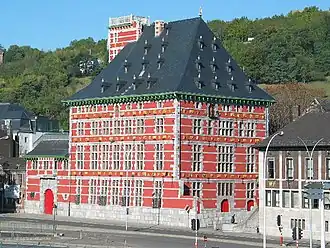 The splendid house of Curtius in Liège, one of the first capitalists.