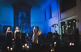 Myrkur performing live in 2018