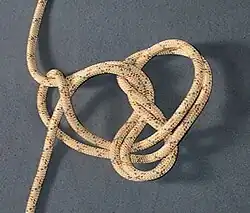 Take the two strands of rope together