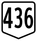 Route 436 shield
