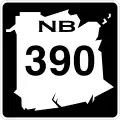 Route 390 marker