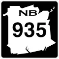 Route 935 marker