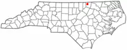 Location of Norlina, North Carolina