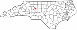 Location of Welcome, North Carolina