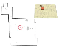 Location of Des Lacs, North Dakota