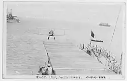 A Sopwith Camel takes off from Mississippi, 6 April 1919