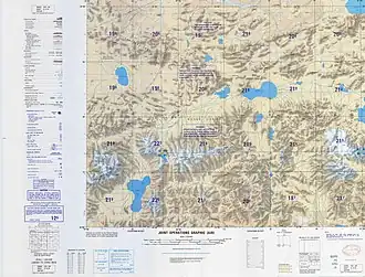 Map including Lanak La (DMA, 1989)