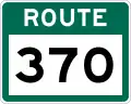 Route 370 marker