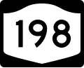 New York State Route 198 marker