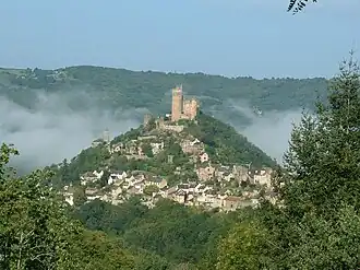 A general view of Najac