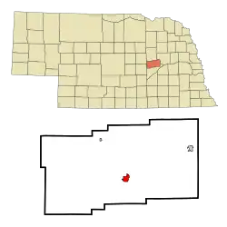 Location of Fullerton, Nebraska