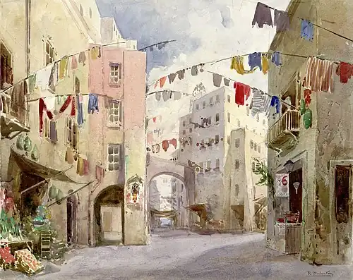 Image 19Set design for Act 1 of A basso porto, by Riccardo Salvadori (from Wikipedia:Featured pictures/Culture, entertainment, and lifestyle/Theatre)