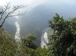 Nayar East river before merging with its western branch