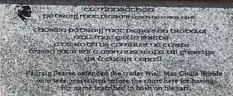 Plaque at Dunfanaghy Market Square