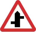 B4: Staggered junction ahead