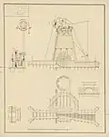 Image 65Technical drawing of a 1793 Dutch smock mill for land drainage (from Windmill)