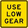 Use lower gear
