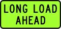 Long Load Ahead (extra-long vehicle convoy ahead)
