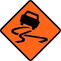 Slippery road