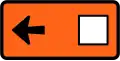 Detour - follow square symbol (to the left)
