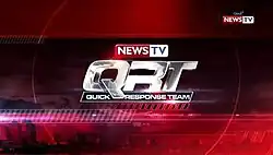 The show title is displayed on the center of the image. The logo of GMA News TV is displayed on the upper right side of the image, and above the show title.