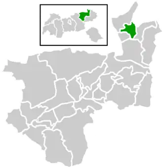 Location within Kufstein district