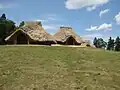 Reconstructed pit houses