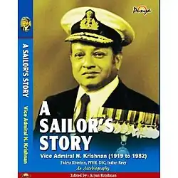 Image of Vice Admiral Nilakanta Krishnan from cover of biography