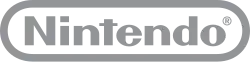 Nintendo's logotype, in gray.