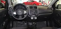 Nissan Versa interior (US; pre-facelift)