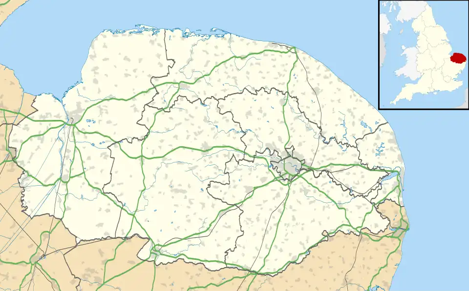 Bacton Gas Terminal is located in Norfolk