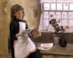 In a Cottage, 1887, oil on canvas
