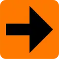 Miscellaneous detour[N 1] Different arrows may be used to show the right direction.