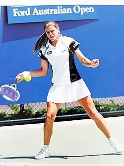 Katarzyna Nowak w trakcie gry archiwum prywatne