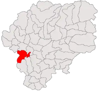 Location in Bistrița-Năsăud County