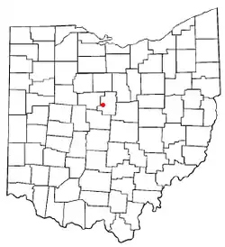 Location of Cardington, Ohio