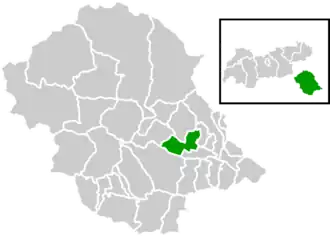 Location within Lienz district