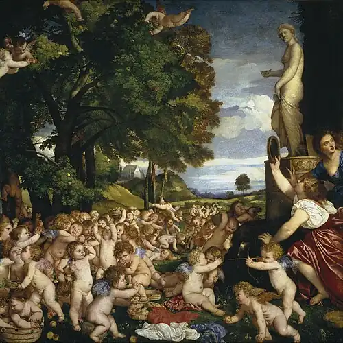 The Worship of Venus by Titian