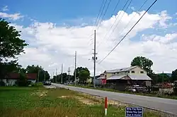View of Old 431 in the center of Owens Cross Roads