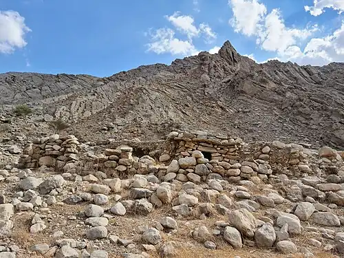 Abandoned farmhouse in the Wadi Naqab