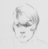 a sketch of her from her papers