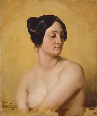 Olympe Pélissier (1799-1878), a French artists' model and the second wife of Gioachino Rossini