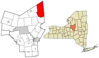 Location in Oneida County and the state of New York.