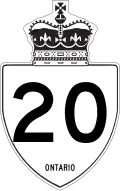 Highway 20 marker