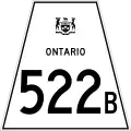 Highway 522B marker