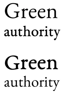 Optical sizes in EB Garamond. Top, correct use: large text more delicate, small text more solid. Below, wrong way round.