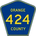 State Road 424 and County Road 424 marker